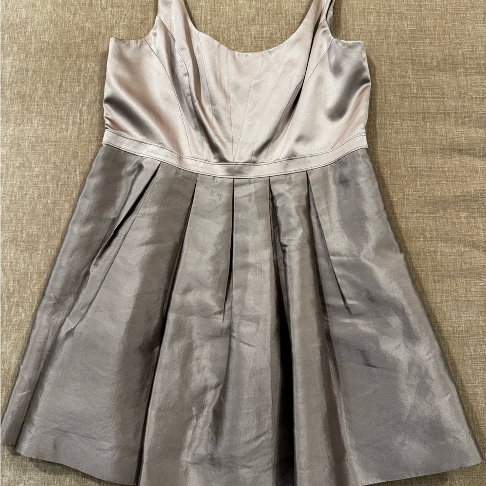 Elegant Silver Sleeveless Dress